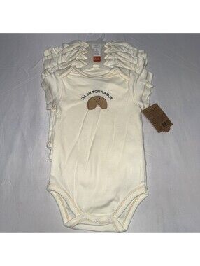 Touched by Nature Organic Cotton Bodysuits 5-pack Chinese Food 9 To  12 Months